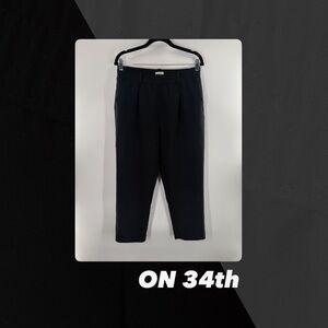 EUC On 34th Black Pull On Tapered Pants